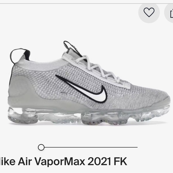 Nike Other - Nike Mens Air VaporMax 2021 FK Shoes - Gray White Black